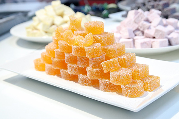 marshmallow and pate de fruit