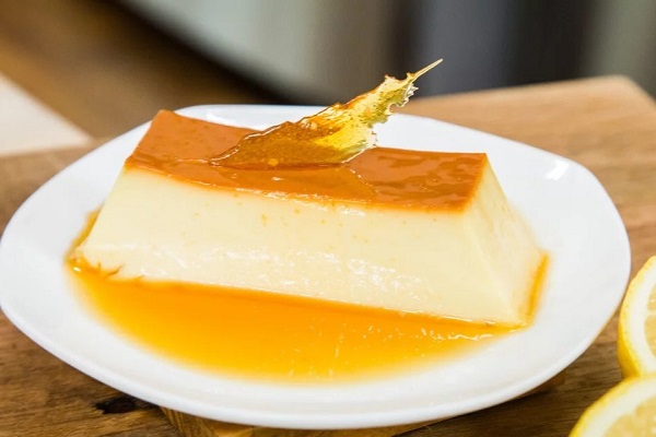 bánh flan vị cam