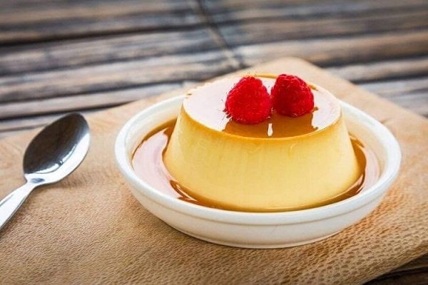 bánh flan whipping cream nướng