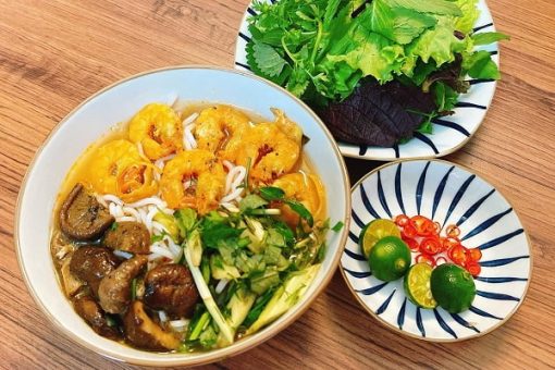 dạy nấu bún tôm hải phòng