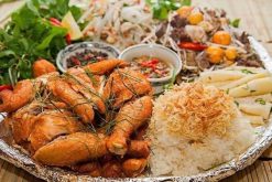 học cách làm xôi gà lên mâm