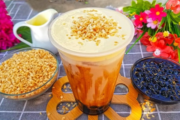 trà sữa kem trứng dừa nướng