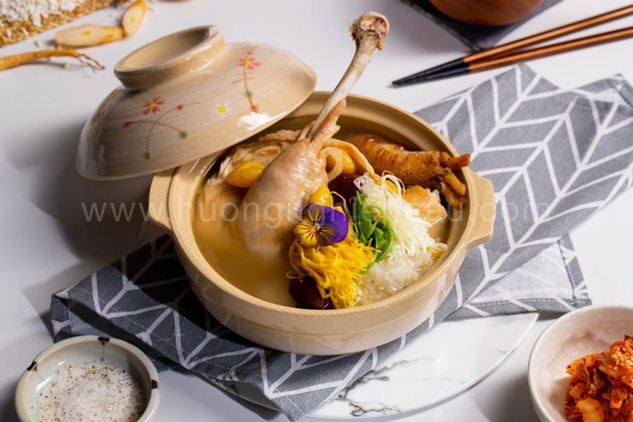 Gà hầm sâm