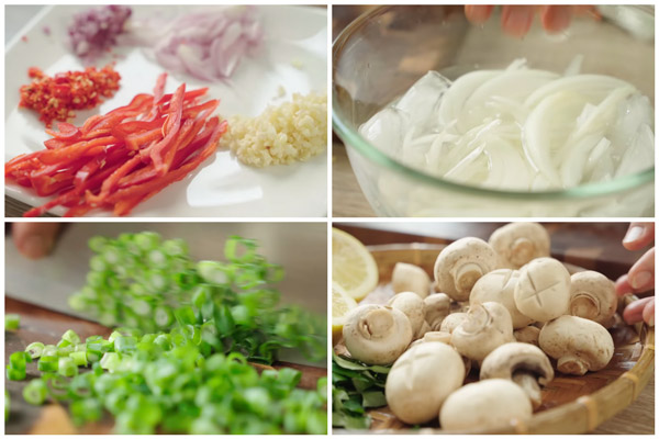 Sơ chế nguyên liệu theo hướng dẫn