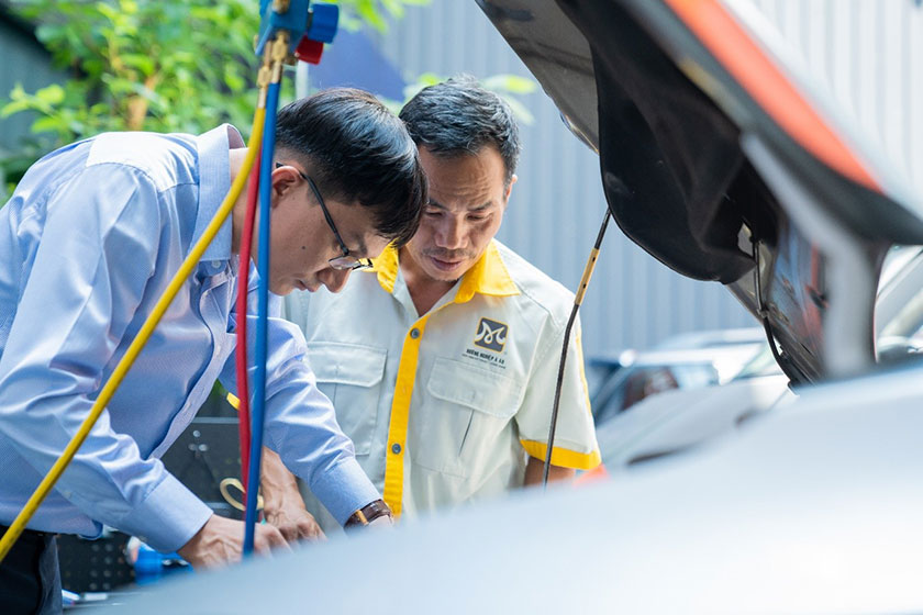 hình ảnh lớp học thực tế của khóa học kỹ thuật viên điện – điện tử ô tô cơ bản 01