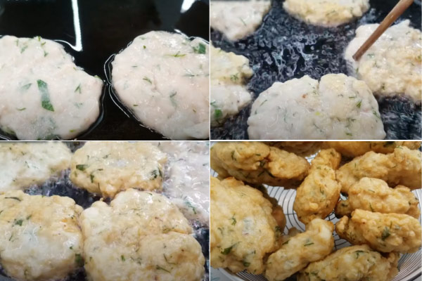 Không nên ép miếng chả quá mỏng