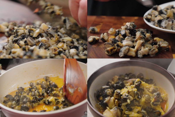 không nên xào ốc quá lâu