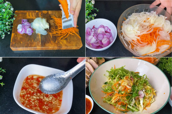 Làm Gỏi Bắp Chuối