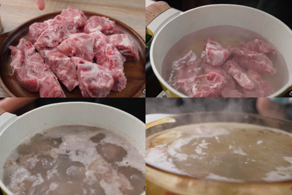 Nấu nước dùng bún ốc