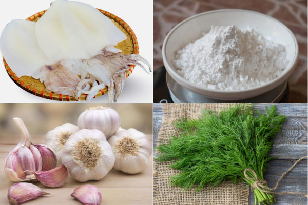 Nguyên liệu để làm chả mực dai ngon