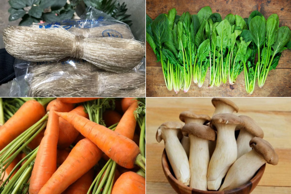 Nguyên Liệu Để Làm Miến Trộn Chay Thập Cẩm