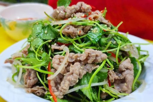 Hướng Dẫn Làm Nộm Rau Má Thịt Bò Chuẩn Vị