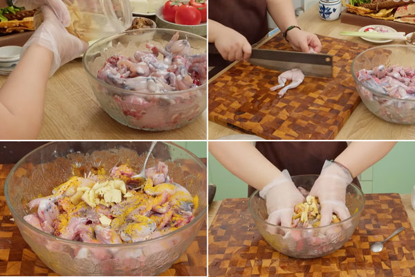 Sơ Chế Và Ướp Thịt Ếch