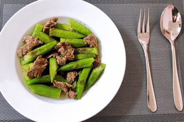 Món thịt bò xào đậu bắp bạn nên thưởng thức khi còn nóng