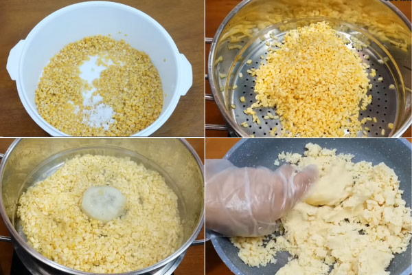 Ngâm đậu xanh ít nhất 1 giờ để đậu nở