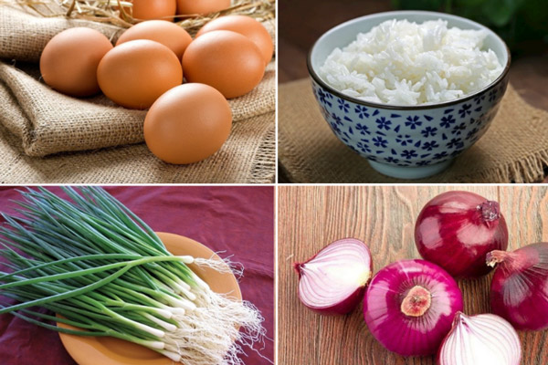 Nguyên Liệu Làm Cơm Rang Trứng