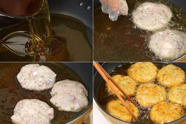 Chiên chả cá rô phi