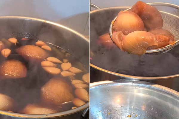 Đun và ninh nước tương