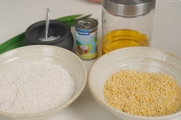 Nguyên Liệu Nấu Xôi Vò Đậu Xanh Nước Cốt Dừa