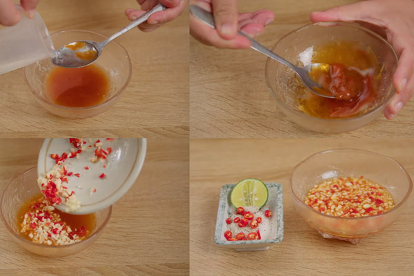 Pha nước chấm ăn kèm