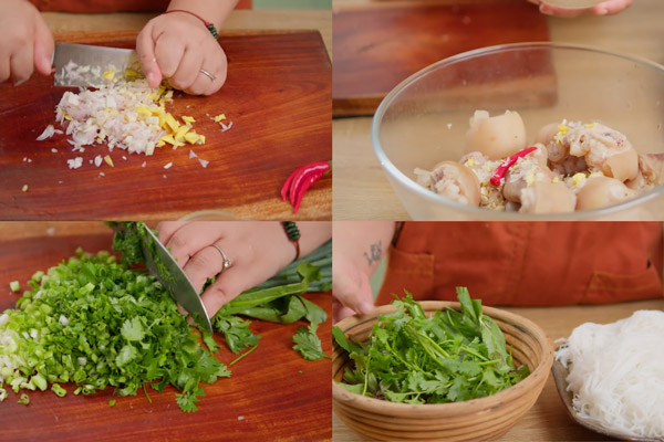 Sơ Chế Các Nguyên Liệu Khác