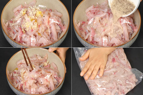 Ướp thịt cá rô phi