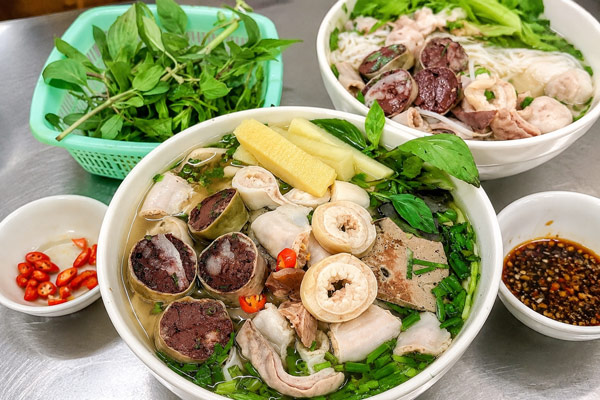 cách nấu bún lòng