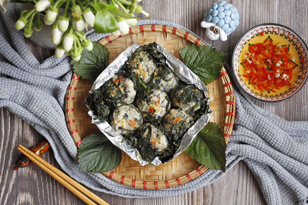 Chả Ốc Cuốn Lá Lốt Nướng Giấy Bạc