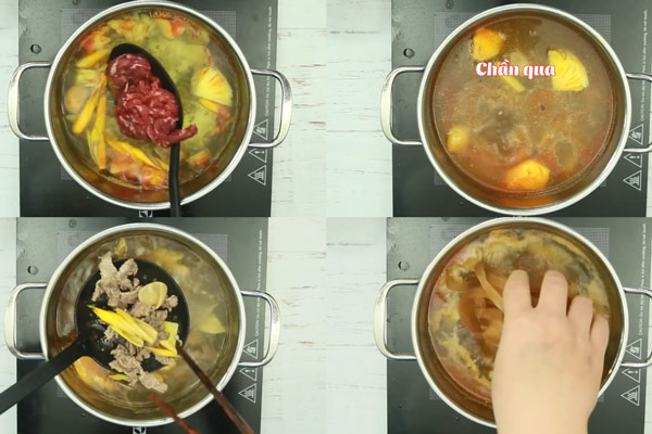 Chần Thịt Bò Và Bánh Đa Đỏ