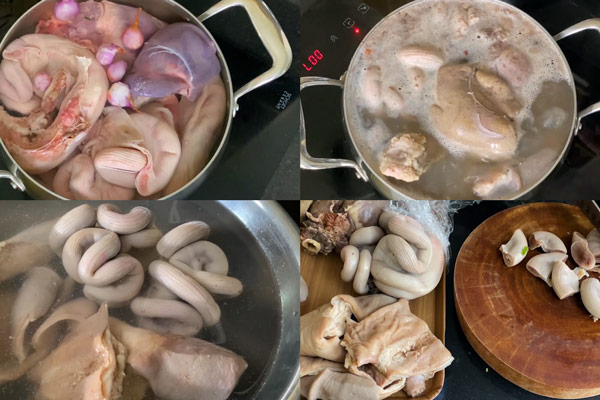Ngâm lòng trong nước lạnh
