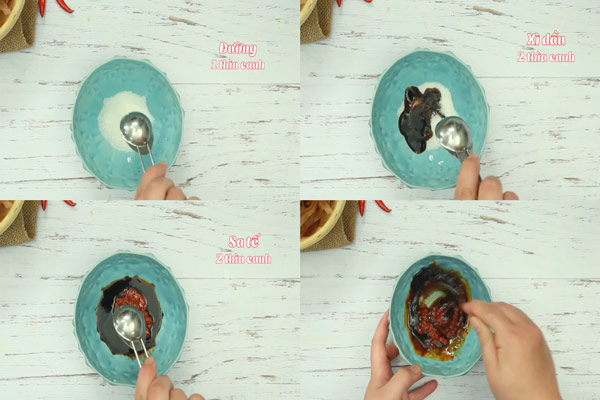 Pha Nước Xốt Bánh Đa Cua Trộn
