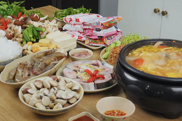 Lẩu cá bớp măng chua
