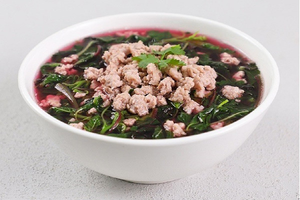 Canh rau dền thịt bằm