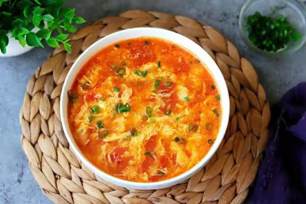 Canh trứng cà chua